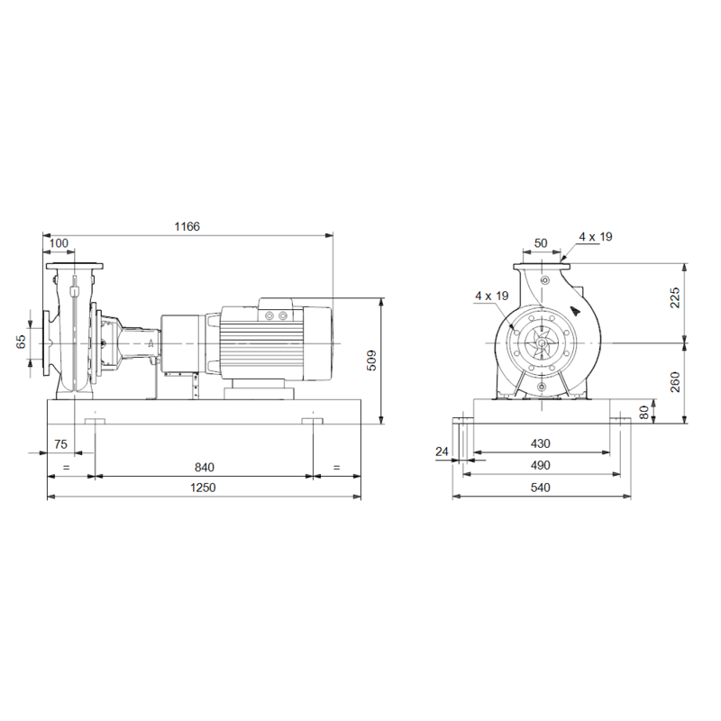 Насос Grundfos NK 50-250/205 A2-F-A-E-BAQE (арт. 97830114)