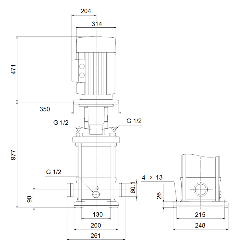 Насос Grundfos CRN 15-12 A-P-A-V-HQQV (арт. 96502046)