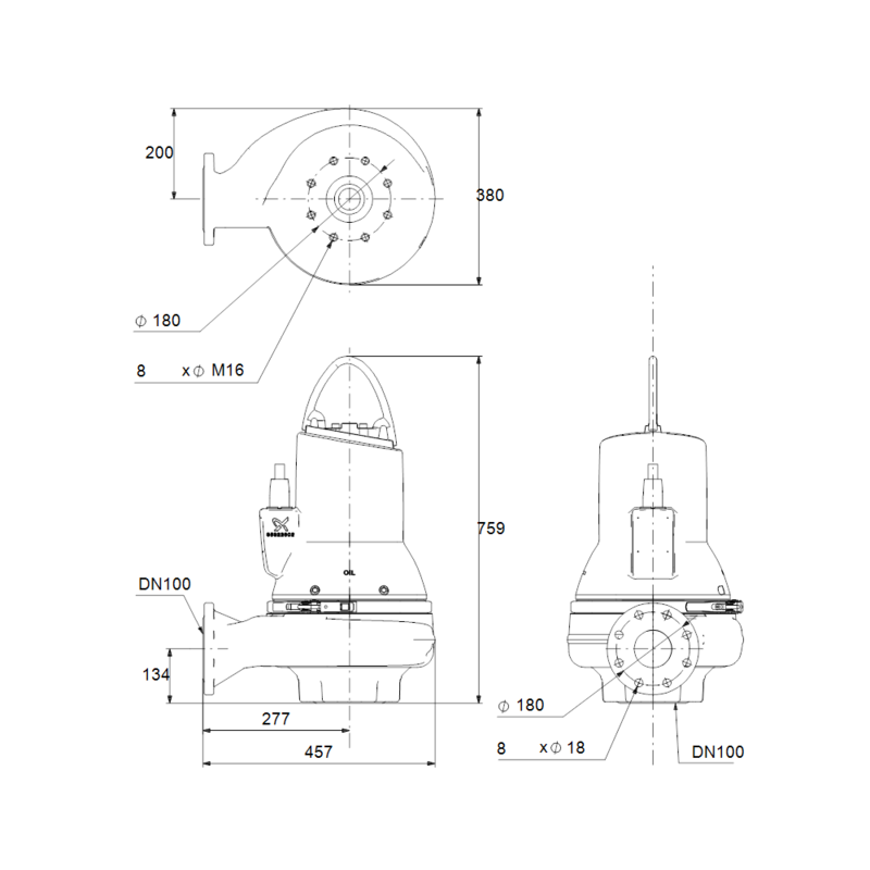 Насос Grundfos SLV.100.100.40.A.4.51D.C (арт. 98626282)