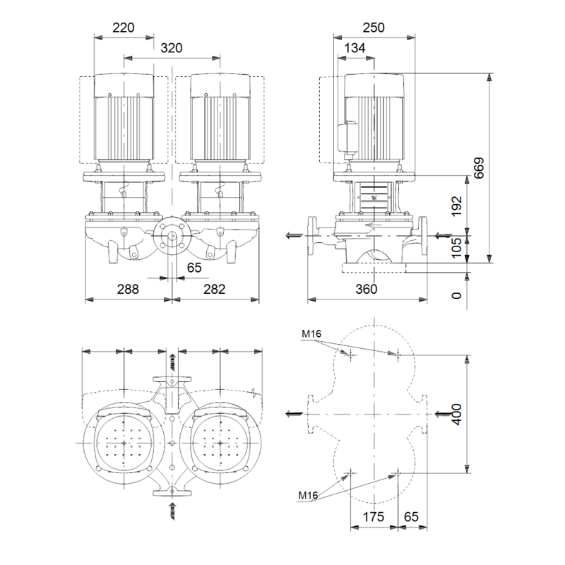 Насос Grundfos TPD 65-250/2 A-F-A-BAQE (арт. 98742363)