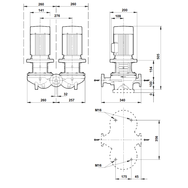 Насос Grundfos TPD 32-200/2 A-F-B-BAQE (арт. 96086715)
