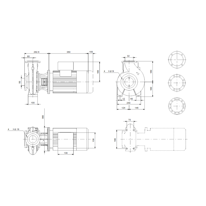 Насос Grundfos NB 32-200/190 AF2ABQQE (арт. 99535928)