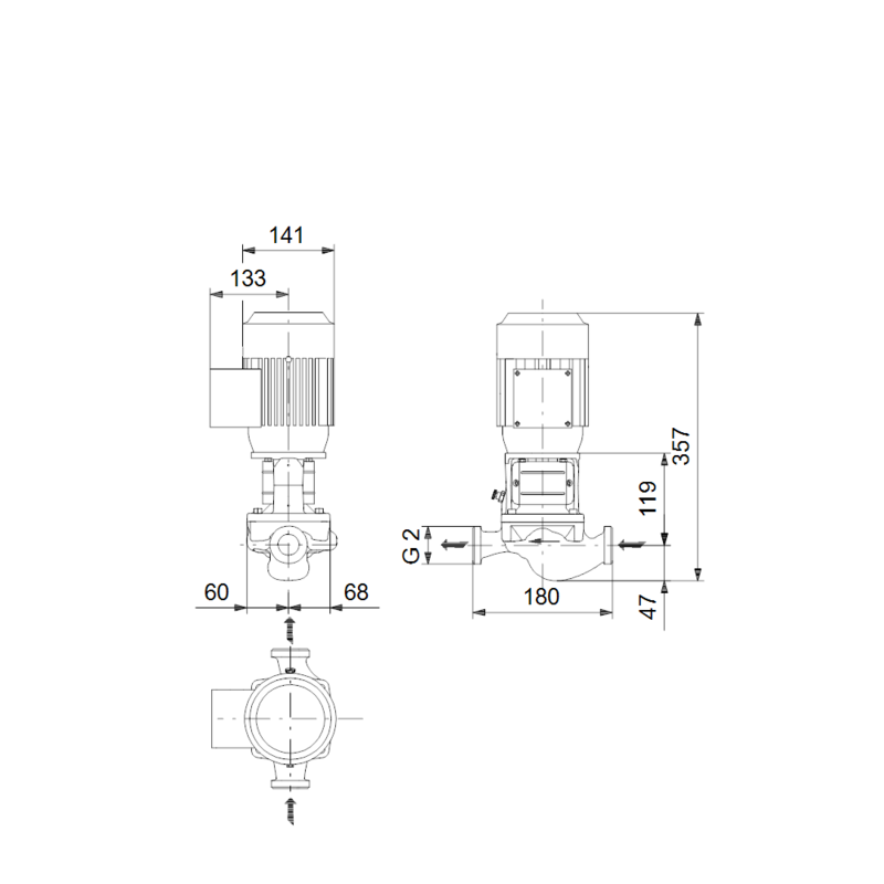 Насос Grundfos TP 32-90/2 A-O-A-BQQE (арт. 98299122)
