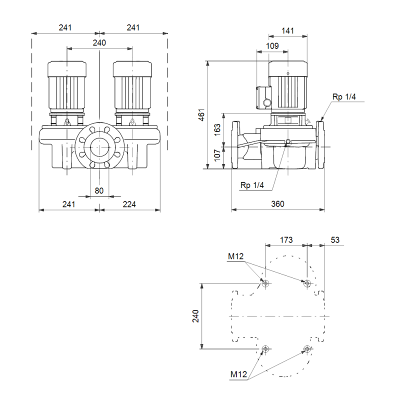 Насос Grundfos TPD 80-30/4 A-F-A-BQBE (арт. 99222186)