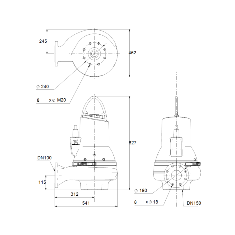 Насос Grundfos SL1.100.100.75.A.4.51D.C (арт. 98626294)