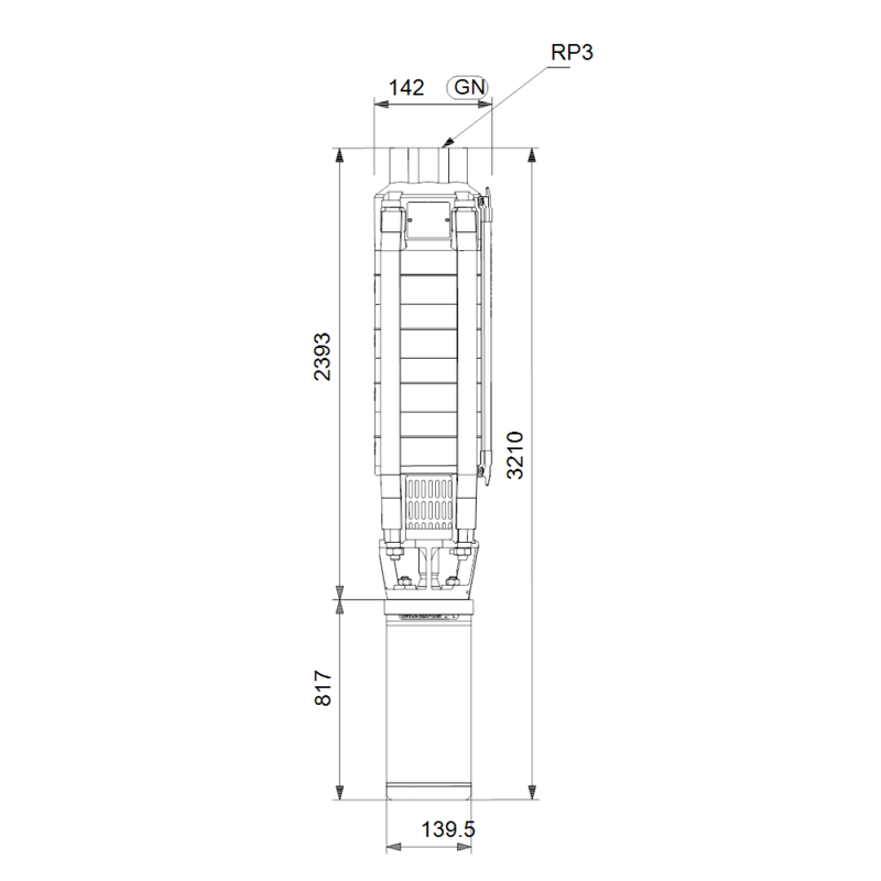 Насос Grundfos SP 30-22 (арт. 13A01922)