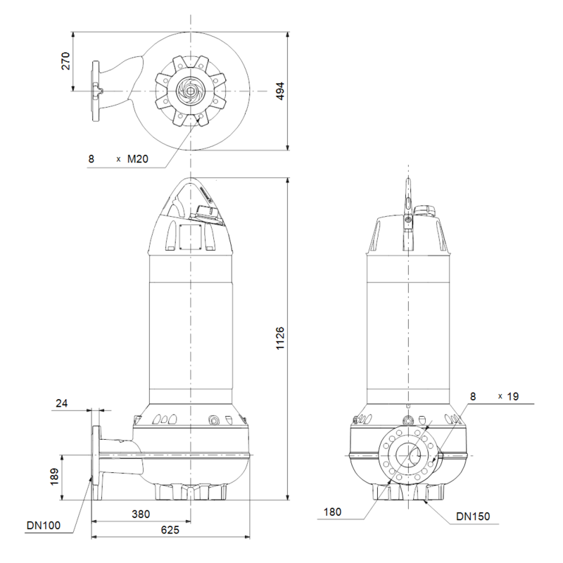 Насос Grundfos SL1.95.100.200.4.52H.S.Q.N.51D (арт. 99411823)