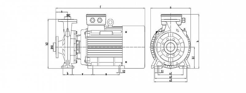 Моноблочный насос Wellmix NBW 200-150-200-22.0/4-380-G-BQQE (арт. 21069861)
