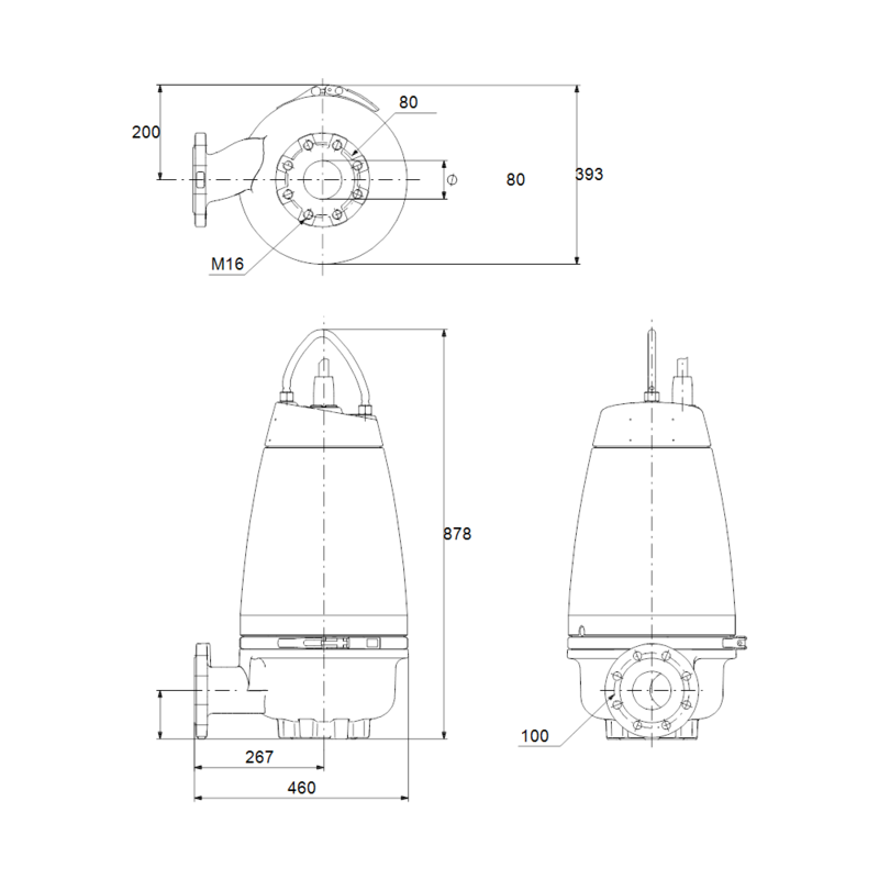 Насос Grundfos SEV.80.100.40.EX.4.51D (арт. 96780722)