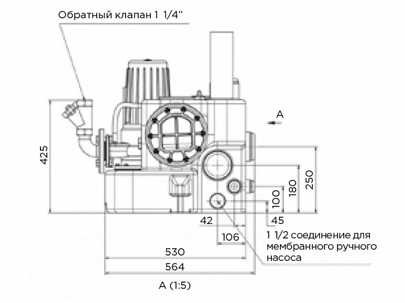 Канализационная насосная станция SFA Sanicubic 1 GR SE71.4 T