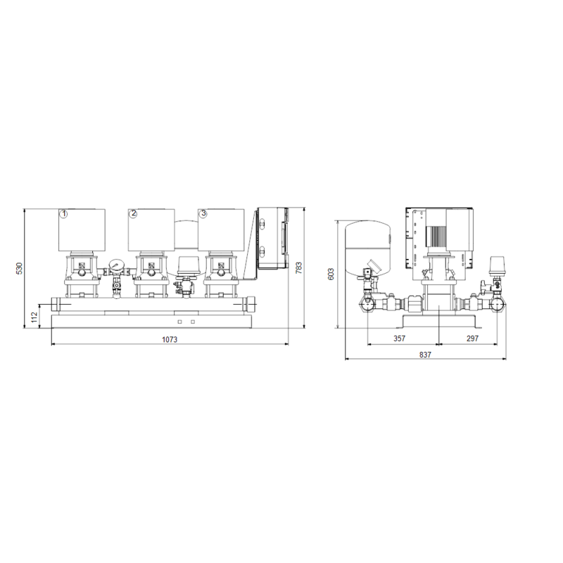 Насосная станция Grundfos HYDRO MULTI-E 3 CRE5-02 (арт. 98486559)