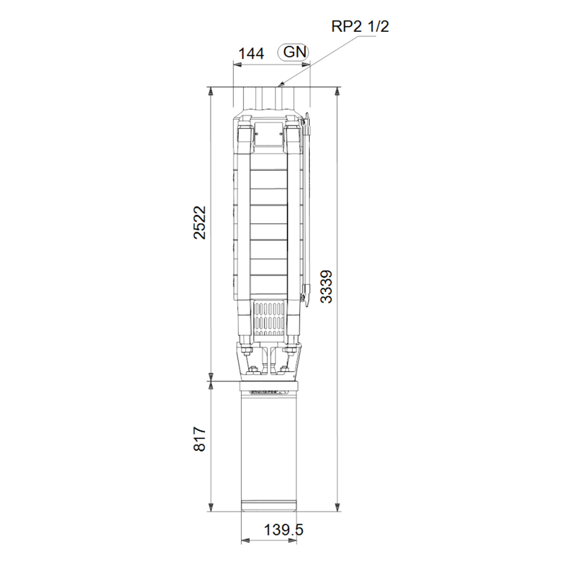Насос Grundfos SP 17-37 (арт. 12A16937)