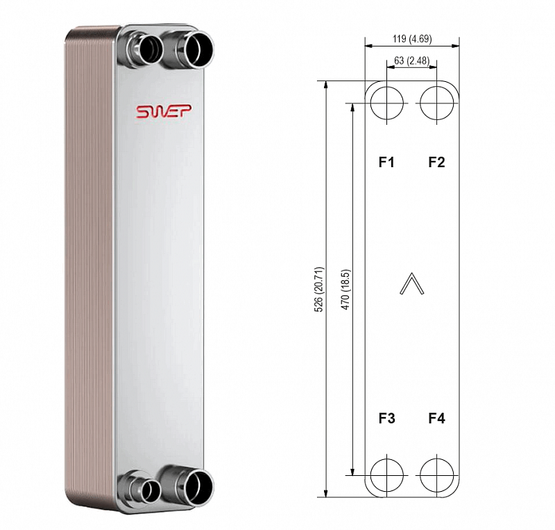 Теплообменник Swep B80