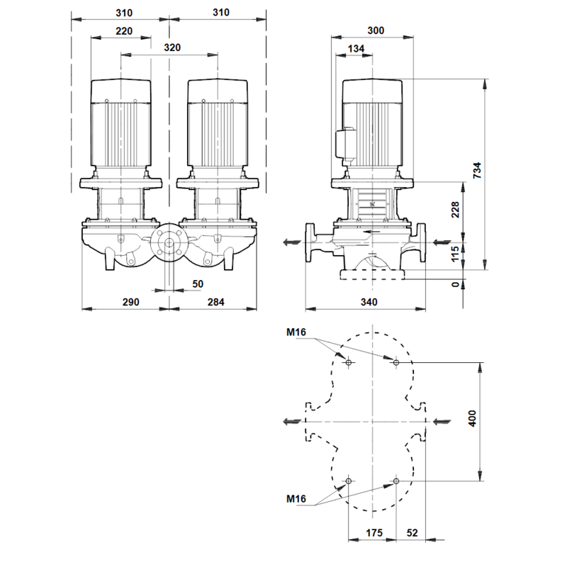Насос Grundfos TPD 50-430/2 A-F-A-BAQE (арт. 96087234)