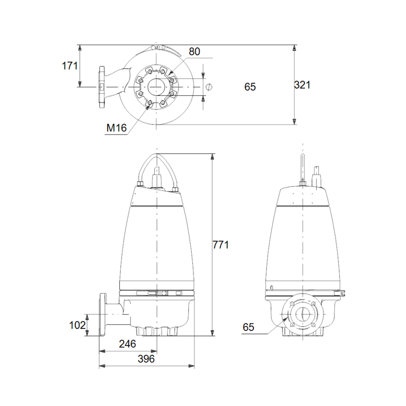 Насос Grundfos SEV.65.65.22.EX.2.50D (арт. 96047701)