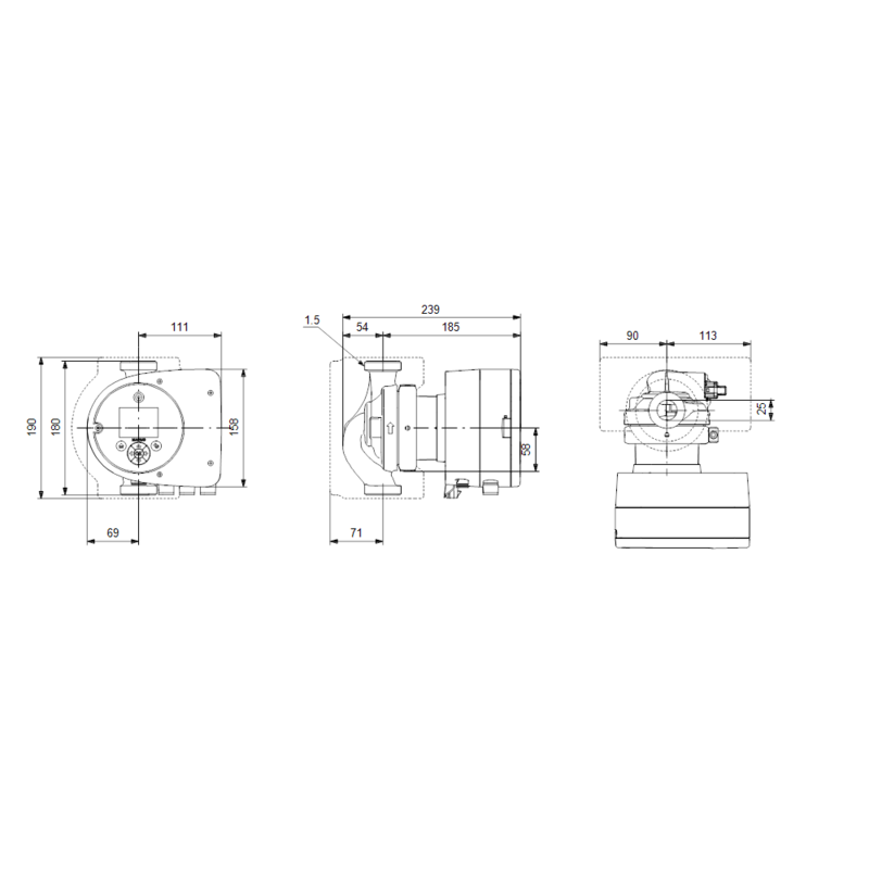 Насос Grundfos MAGNA3 25-100 N (арт. 97924339)