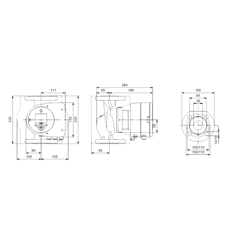Насос Grundfos MAGNA3 40-40 F (арт. 97924266)