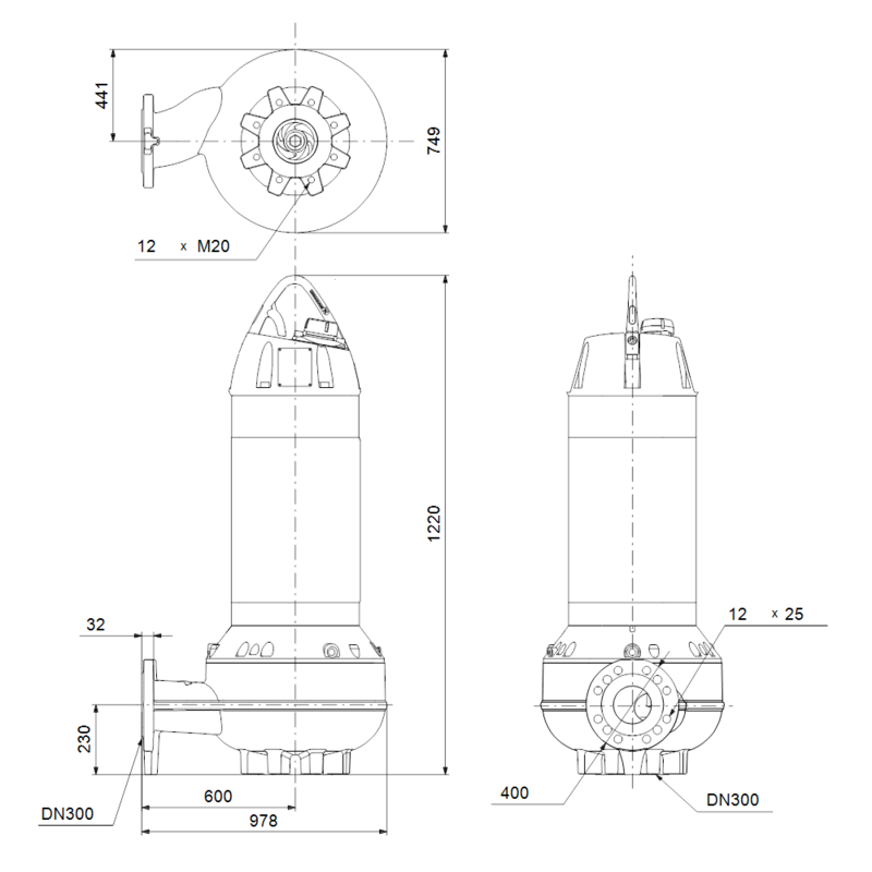 Насос Grundfos SL2.125.300.160.6.52E.S.Q.N.51D (арт. 99412158)