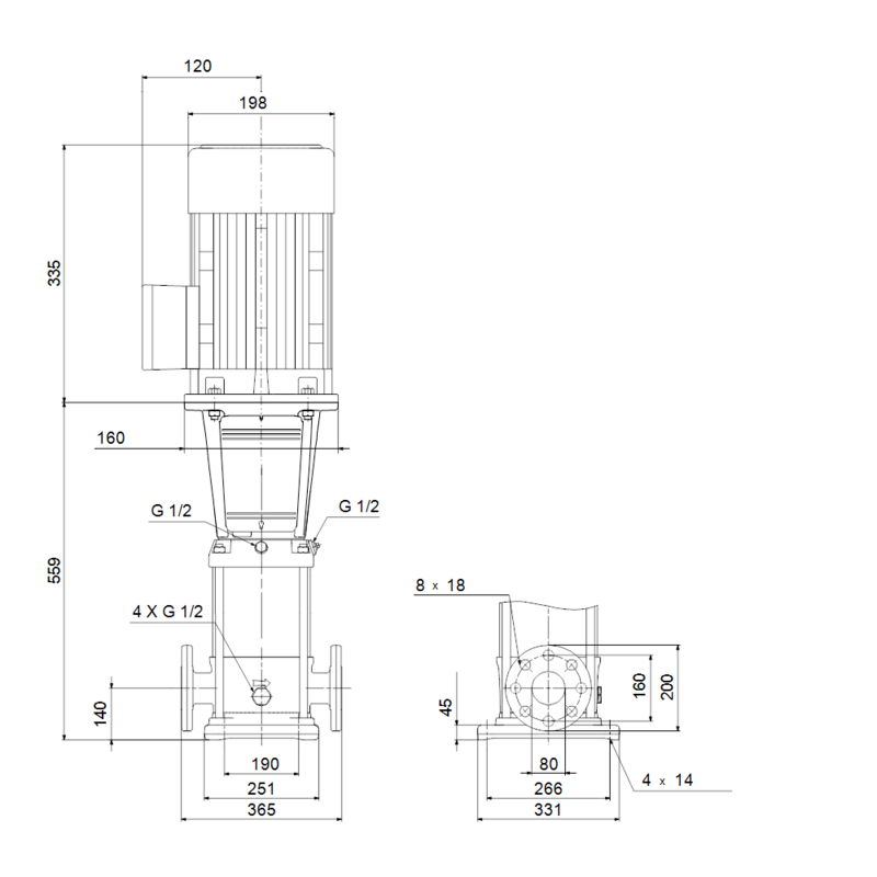 Насос Grundfos CRN 45-1-1 A-F-A-E-HQQE (арт. 96123116)