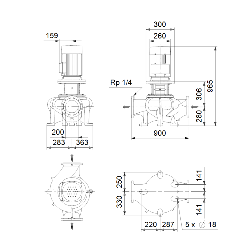 Насос Grundfos TP 200-70/4 A-F-A-BQQE (арт. 97927153)