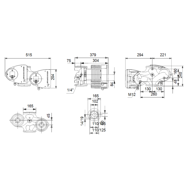 Насос Grundfos MAGNA3 D 50-80 F (арт. 97924477)