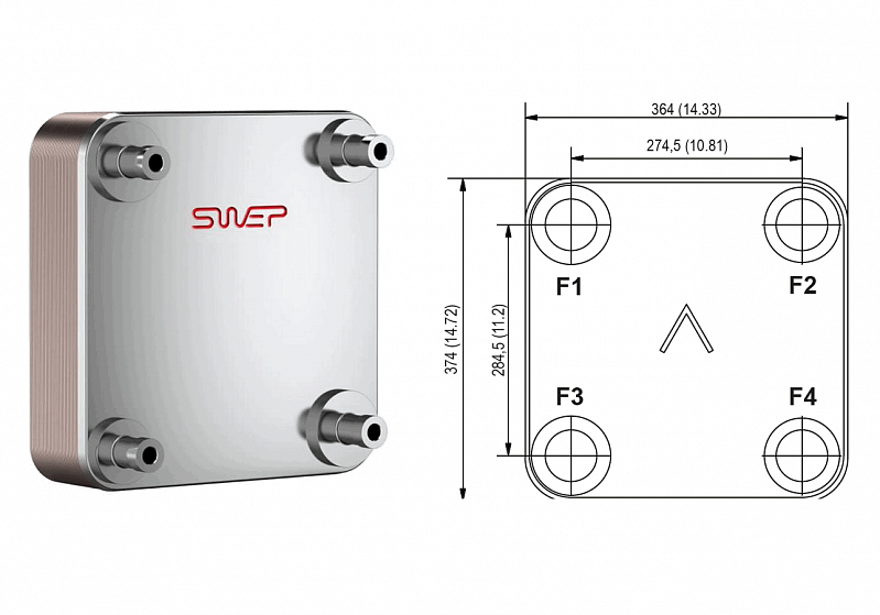 Теплообменник Swep B60