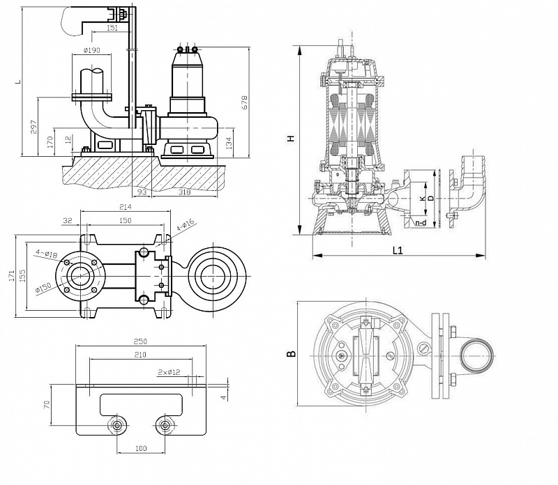 Погружной насос с режущим механизмом Native NSPG CF80/400-7.5 (арт. 3601267)