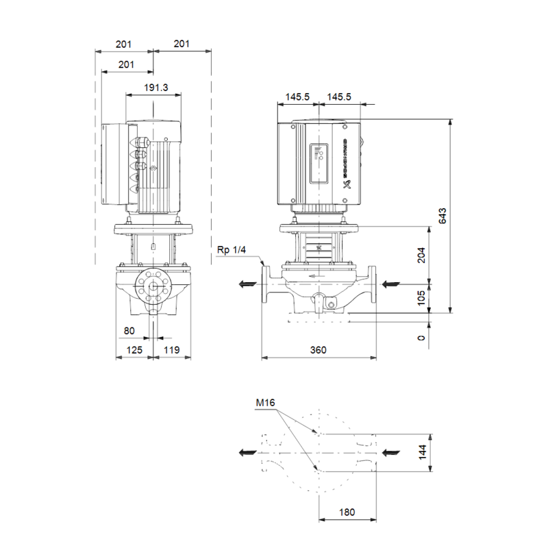Насос Grundfos TPE 80-210/2-S A-F-A-BAQE (арт. 99114583)