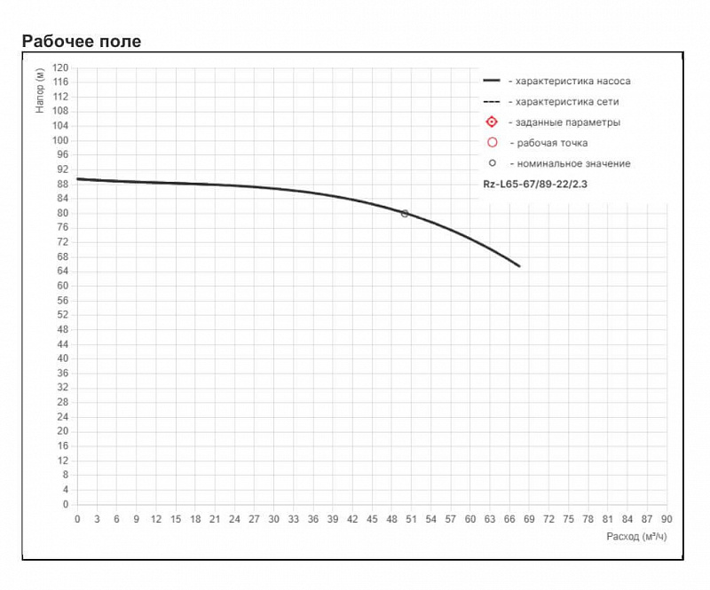 Циркуляционный насос с сухим ротором Рационал RZ-L65-67/89-22/2.3 (арт. Rz16.06789.23300.3)
