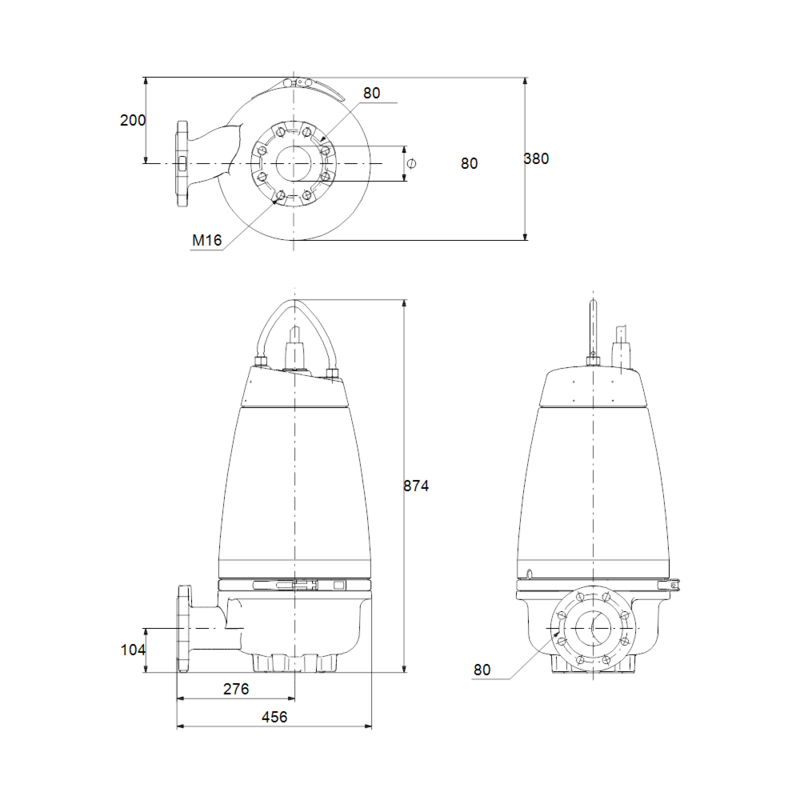 Насос Grundfos SEV.80.80.60.2.51D.Q (арт. 97637762)