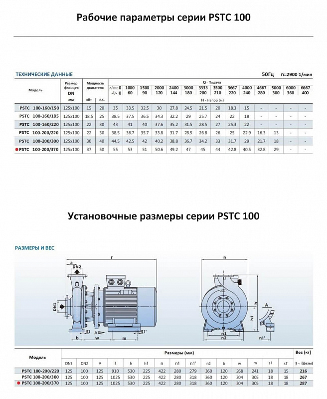 Моноблочный фланцевый насос Purity PSTC 100-200/370 (N) (арт. 100589382)