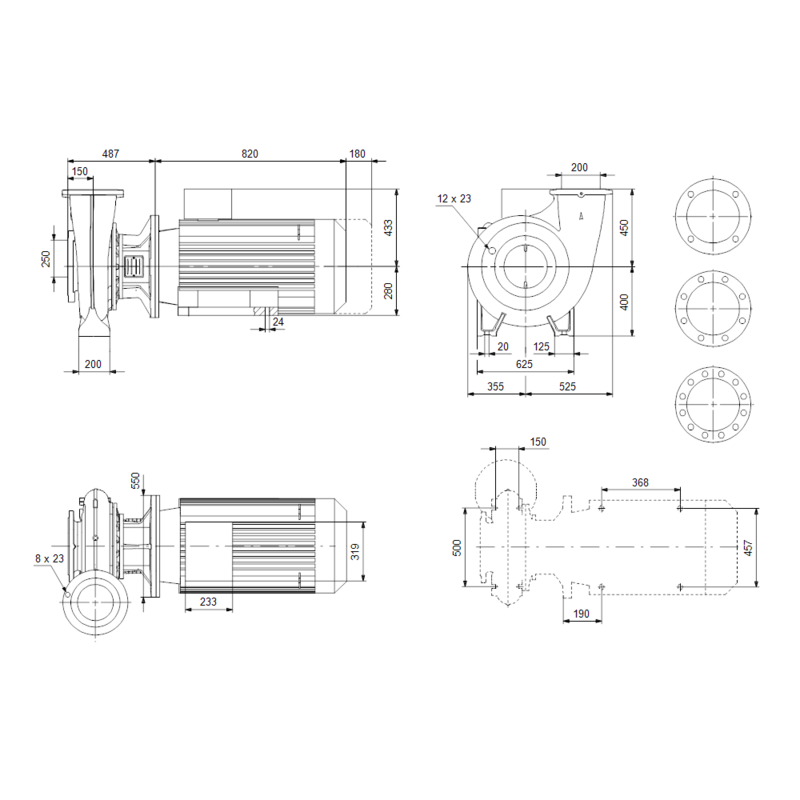 Насос Grundfos NB 200-450/451 A-F1-A-E-BAQE (арт. 98305341)