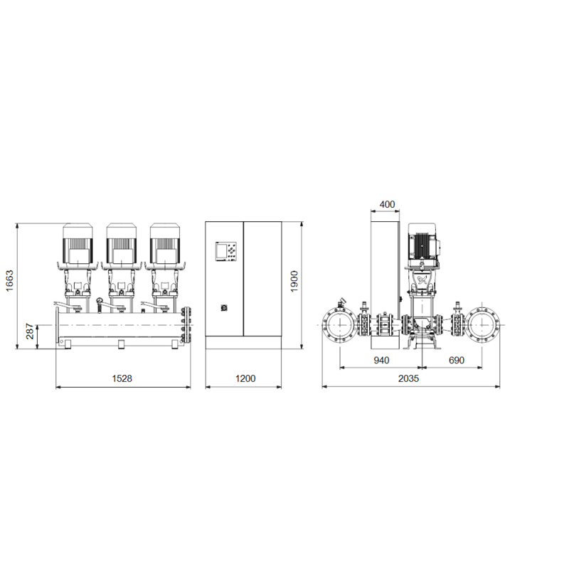 Насосная станция Grundfos HYDRO MPC-E 3 CR95-3-2 (арт. 99525628)