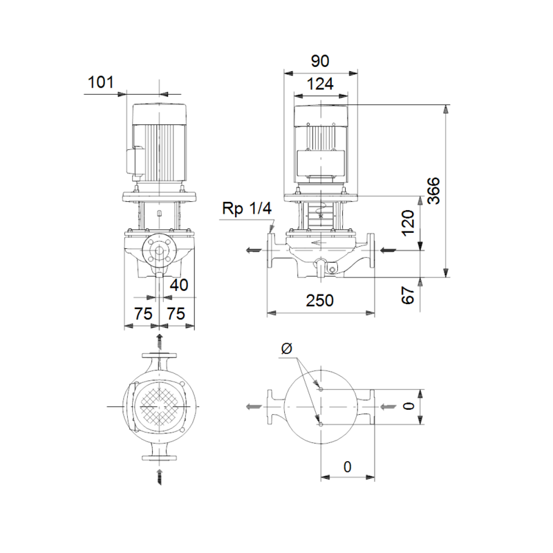 Насос Grundfos TP 40-80/2 A-F-A-BQQE (арт. 98346578)