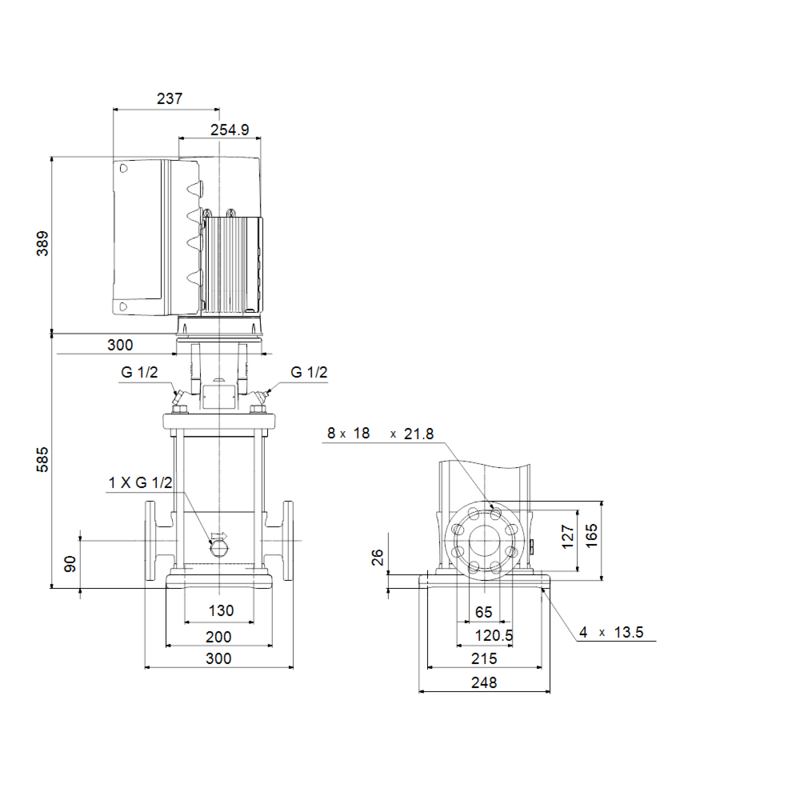 Насос Grundfos CRNE 15-5 A-FGJ-A-E-HQQE (арт. 99071607)