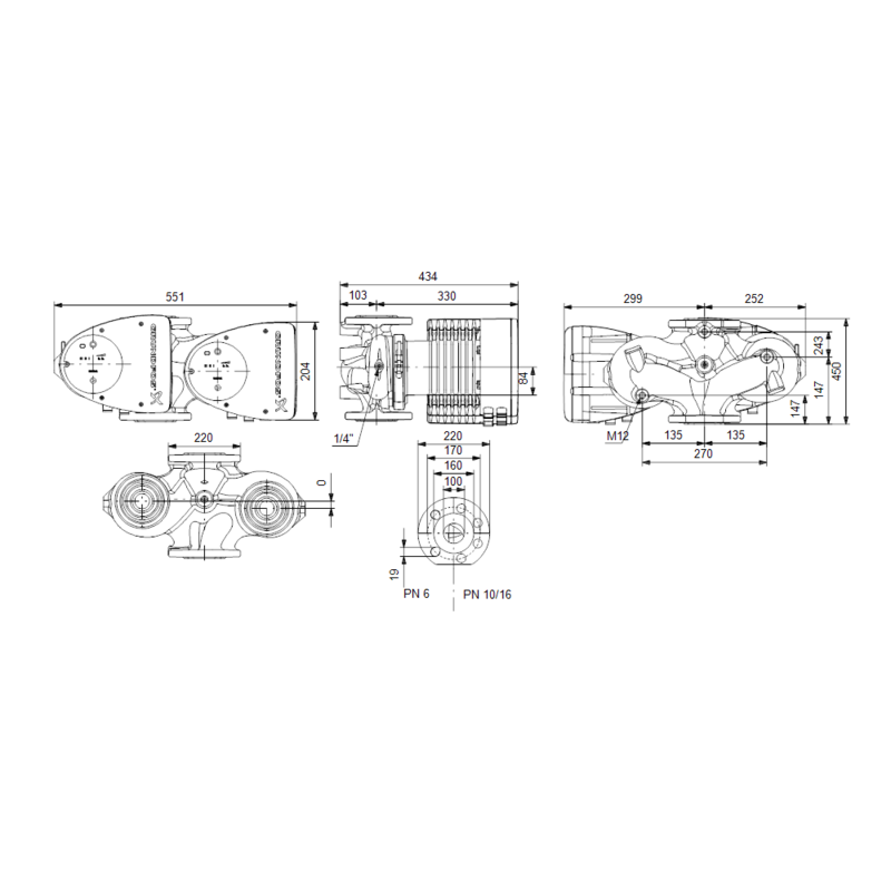 Насос Grundfos MAGNA1 D 100-60 F (арт. 99221454)