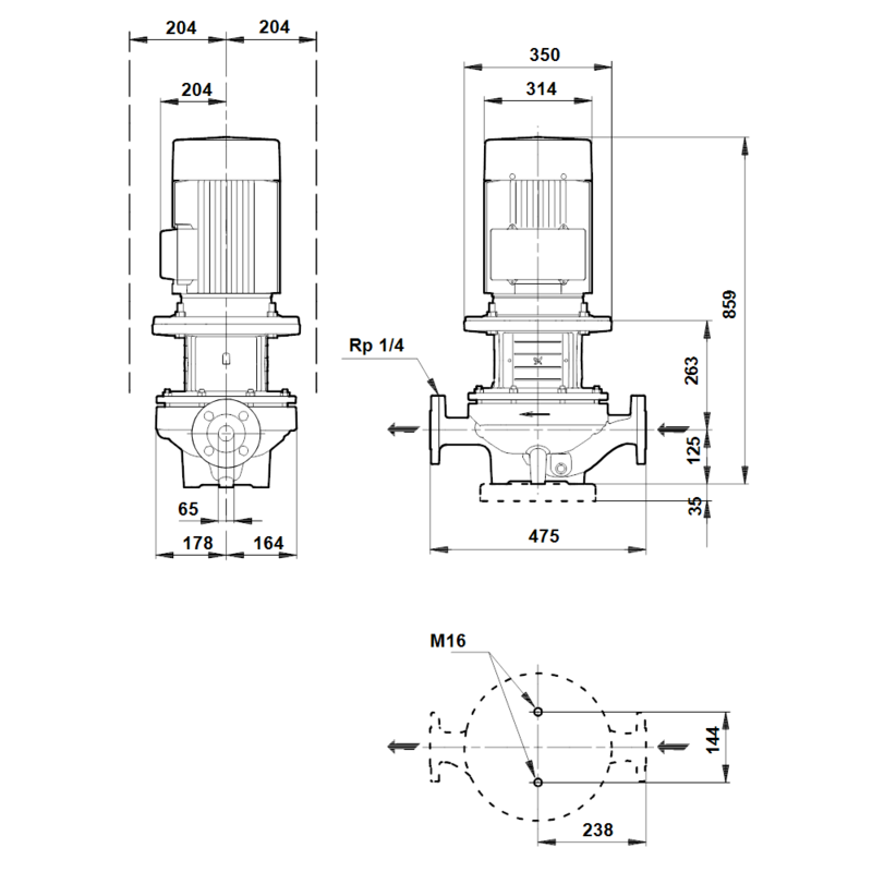Насос Grundfos TP 65-550/2 A-F-A-BQQE (арт. 96087527)