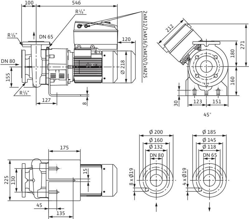 Насос Wilo BL-E65/120-4/2 (арт. 2191385)