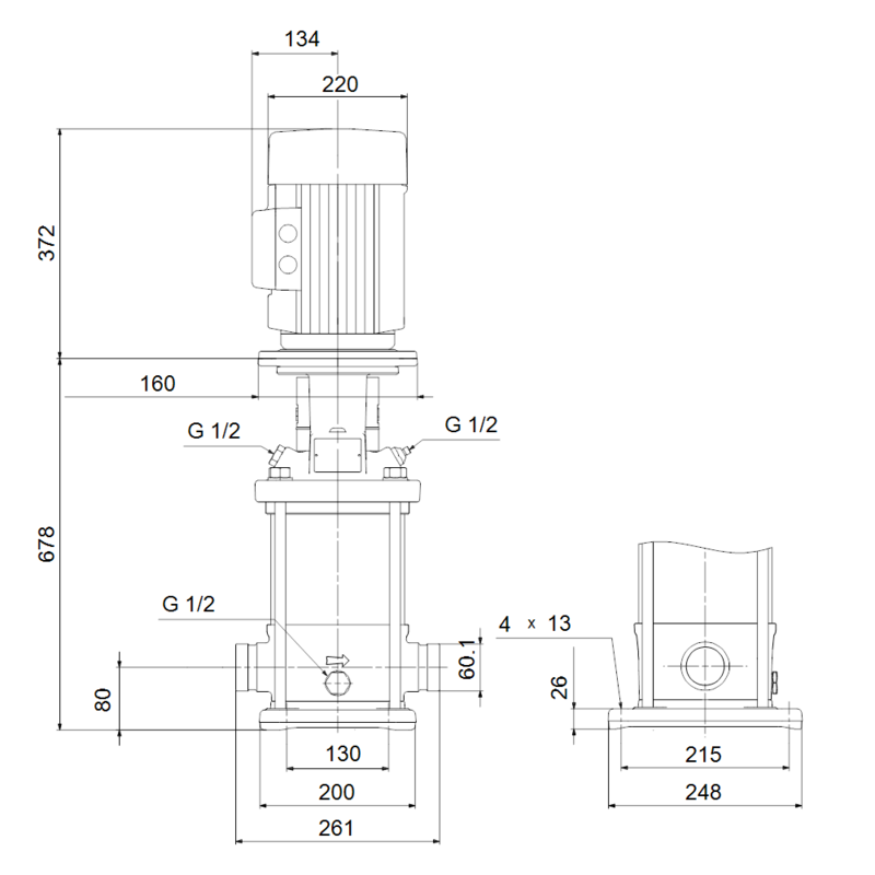Насос Grundfos CRN 10-12 A-P-A-E-HQQE (арт. 96501282)