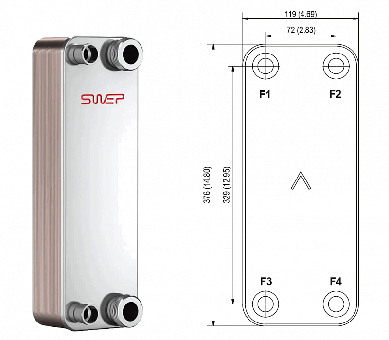 Теплообменник Swep B26