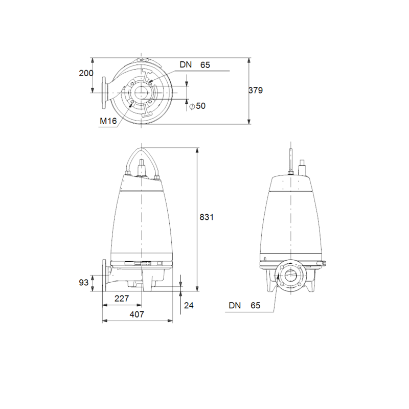 Насос Grundfos SE1.50.65.40.A.EX.2.51D.B (арт. 96177675)