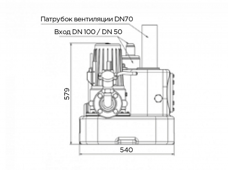 Канализационная насосная станция SFA Sanicubic 1 GR SE71.1 S