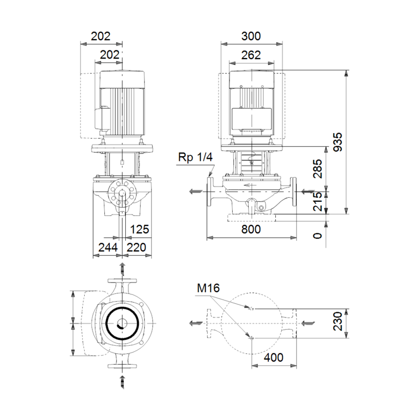 Насос Grundfos TP 125-130/6 A-F-A-BQQE (арт. 98742650)