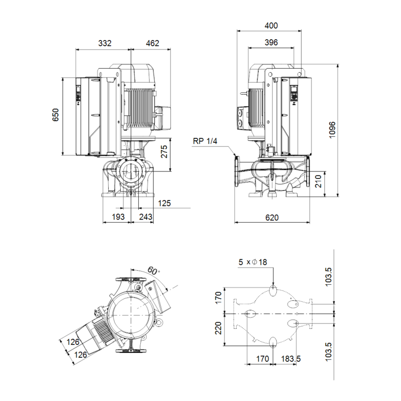 Насос Grundfos TPE 125-360/2 SC-A-F-A-BQQE-RX1 (арт. 99474587)