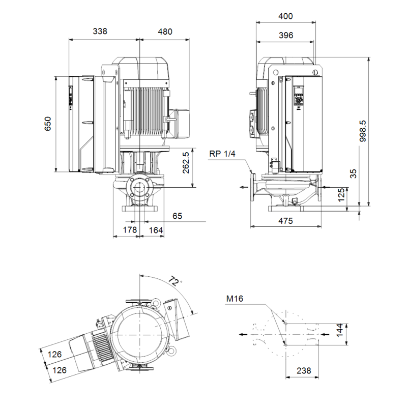 Насос Grundfos TPE 65-930/2 SC-A-F-A-BAQE-RX1 (арт. 99474545)