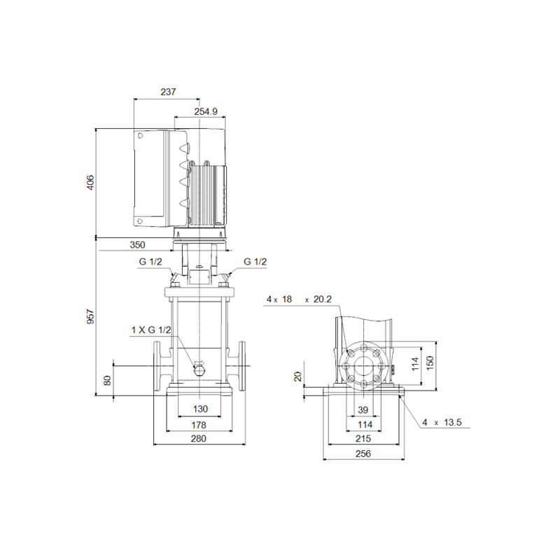 Насос Grundfos CRE 10-17 A-FJ-A-E-HQQE (арт. 99071786)