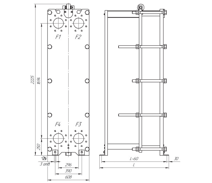 Пластинчатый теплообменник CLEVER CLH150L