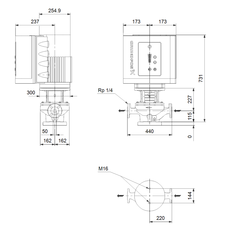 Насос Grundfos TPE 50-420/2 A-F-A-BQQE (арт. 99113939)