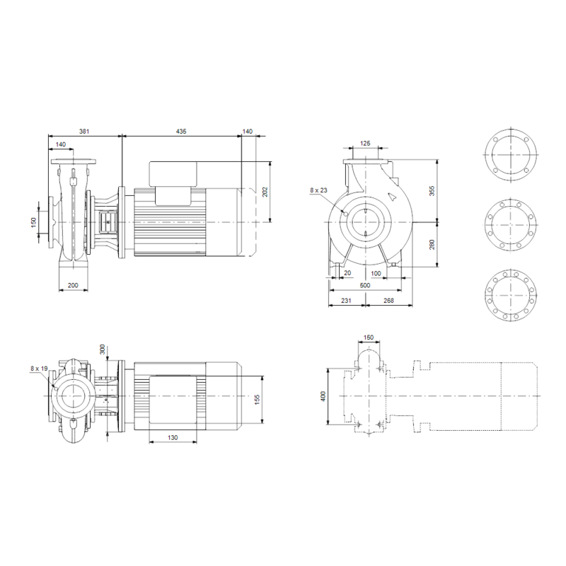 Насос Grundfos NB 125-315/275 A-F2-A-E-BAQE (арт. 98305397)