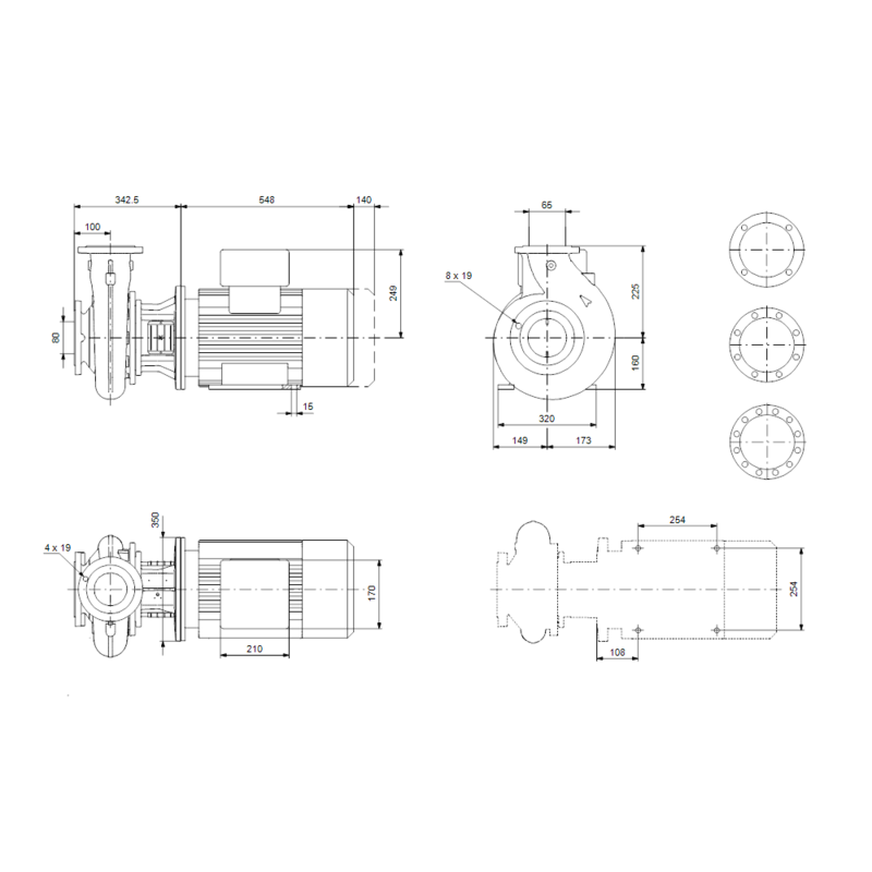 Насос Grundfos NB 65-200/190 A-F2-A-E-BAQE (арт. 97964045)